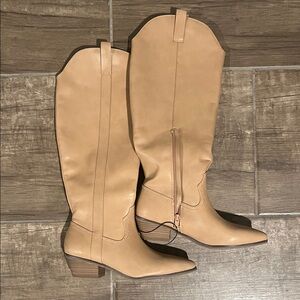 Target Tan Heeled Boots for Women